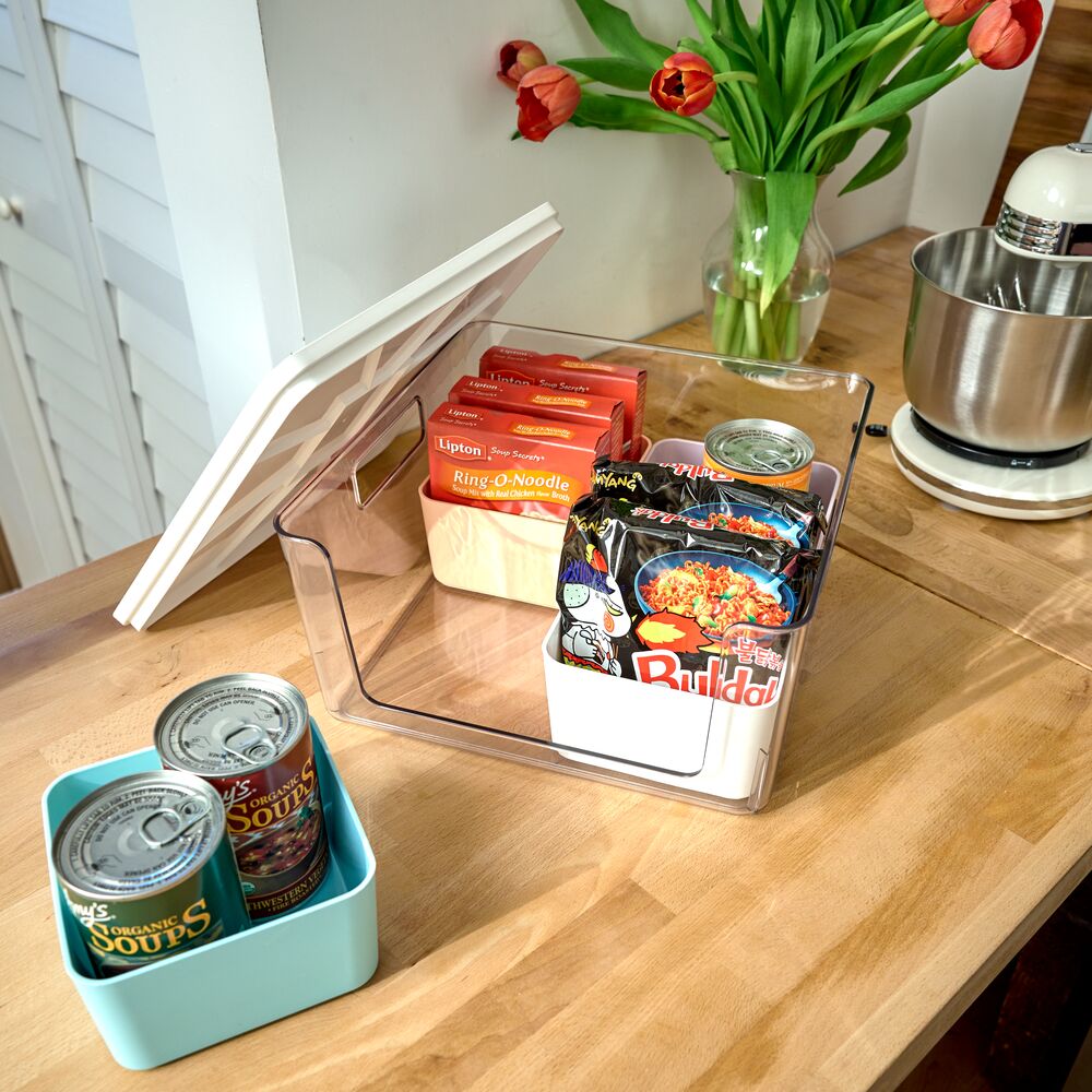 Aufbewahrungs-Set "Nestora" - 5-teilig, mit Deckel, stapelbar