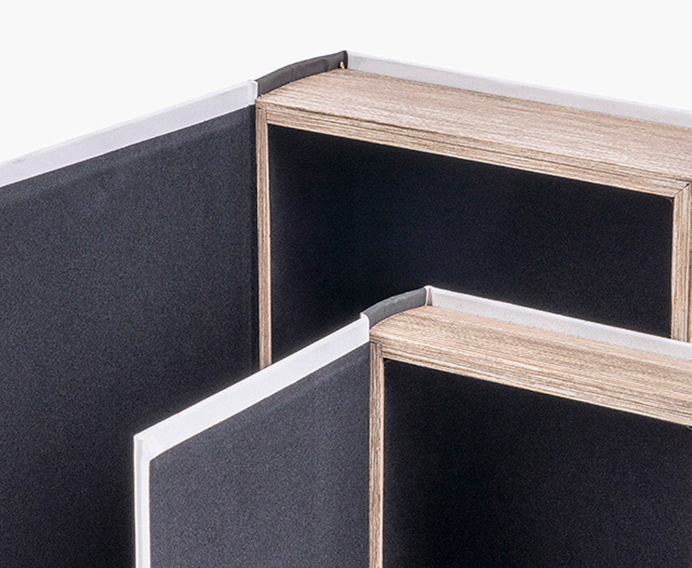 Monochrome Duo - Buchboxen-Set Schwarz & Weiß (2-teilig)