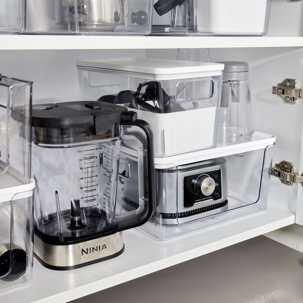 Aufbewahrungsbox „Clario StackFront“ – stapelbar, klar