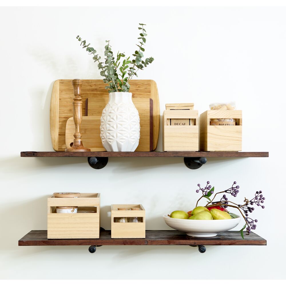 Holz-Aufbewahrungsbox "EvoWood Compact" - mit Griffen, nachhaltig