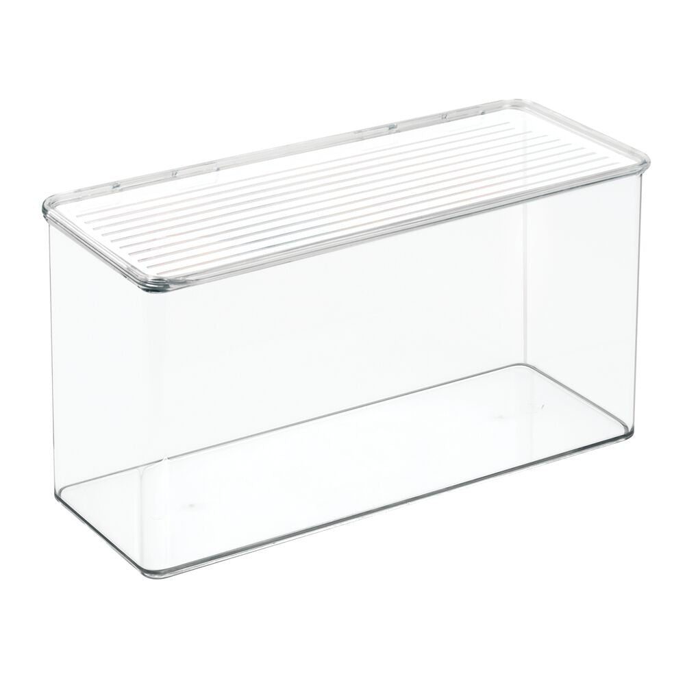 Stapelbox "Clario Lid" - mit Klappdeckel, klar