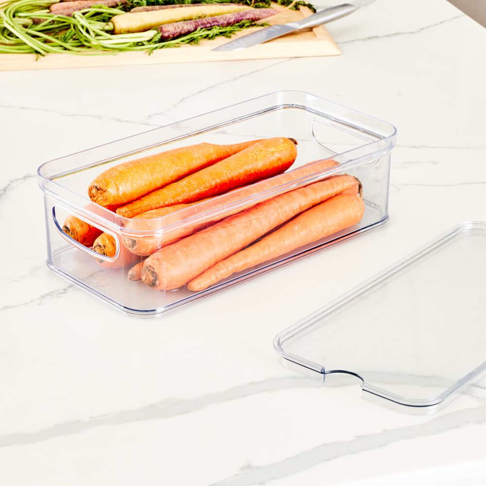 Organizer-Box "Clario Slide" - mit Schiebefach, klar, recycelt