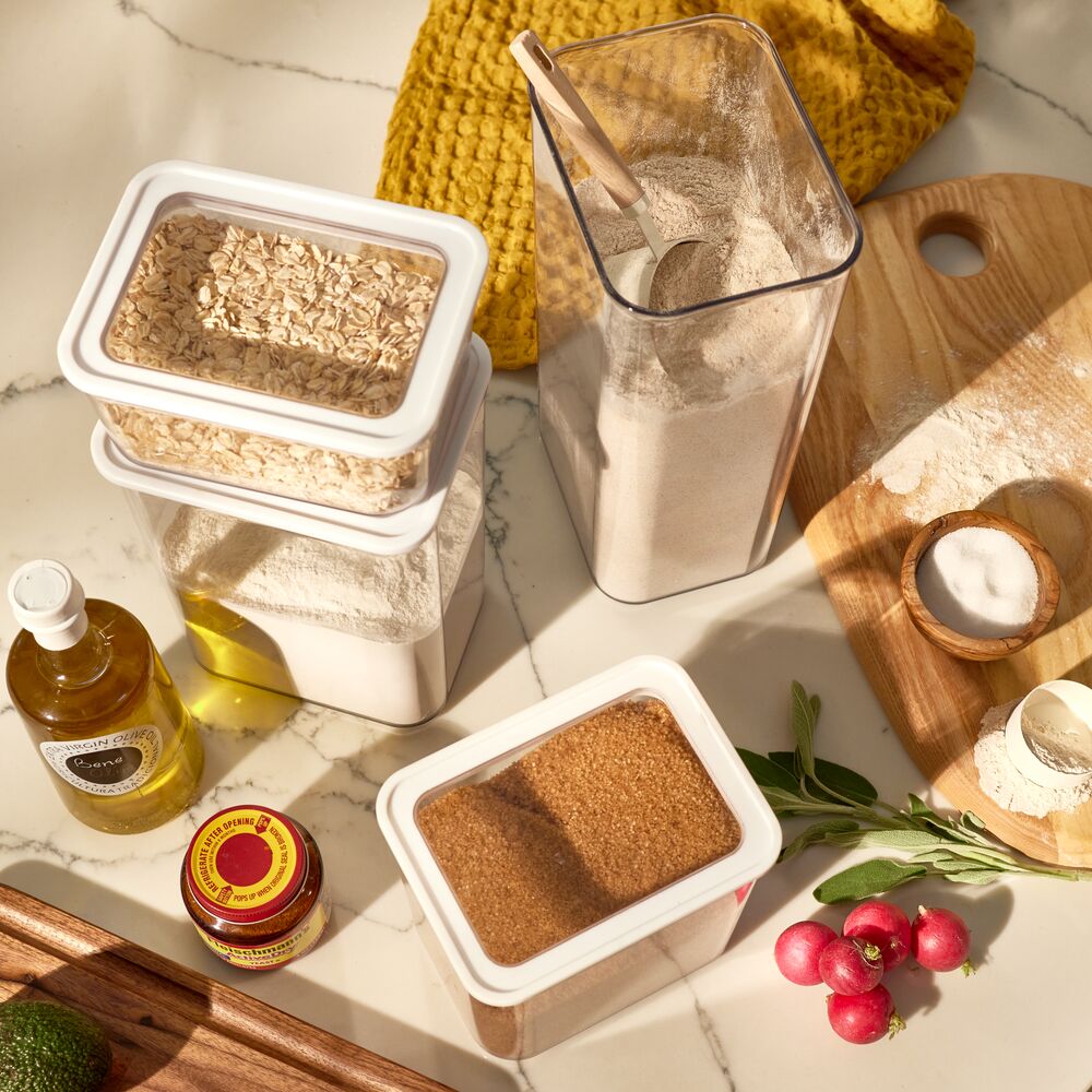 Vorratsbehälter "Aeris" - stapelbar, luftdicht, recycelt