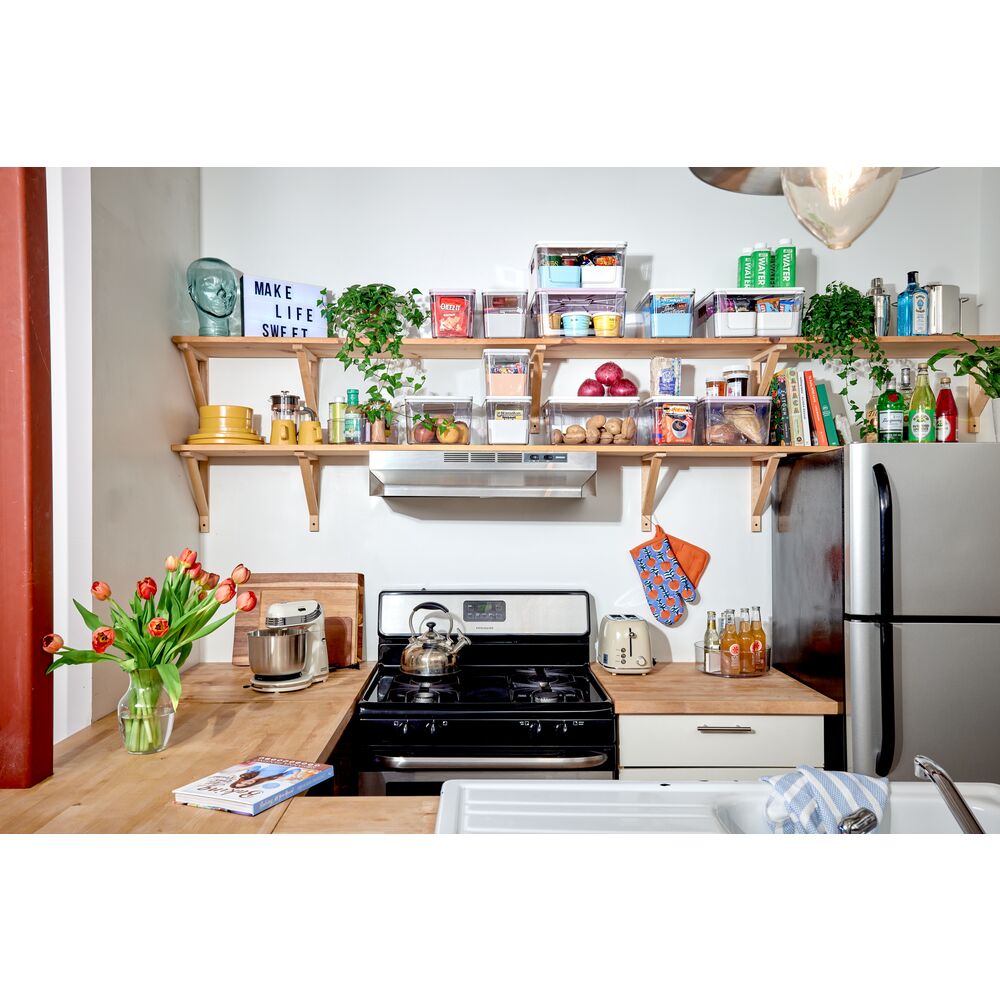 Aufbewahrungsbox „Clario StackFront“ – stapelbar, klar