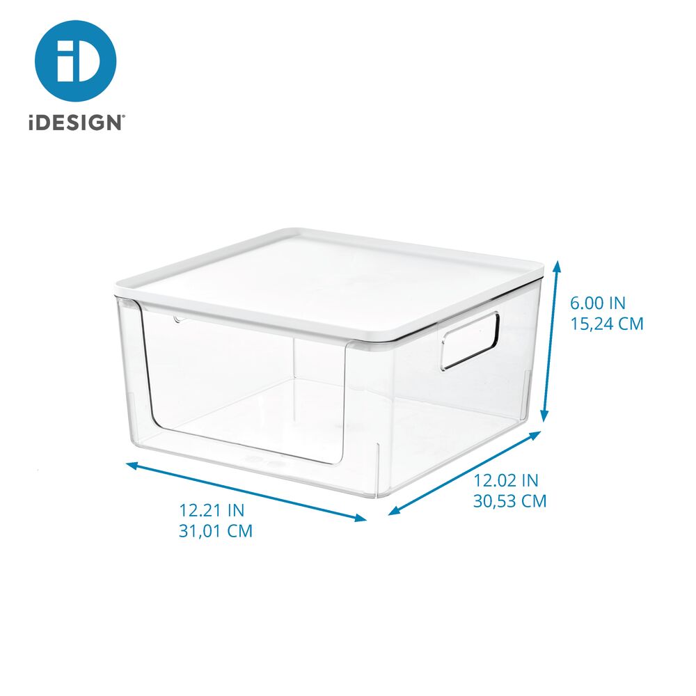 Aufbewahrungsbox „Clario StackFront“ – stapelbar, klar