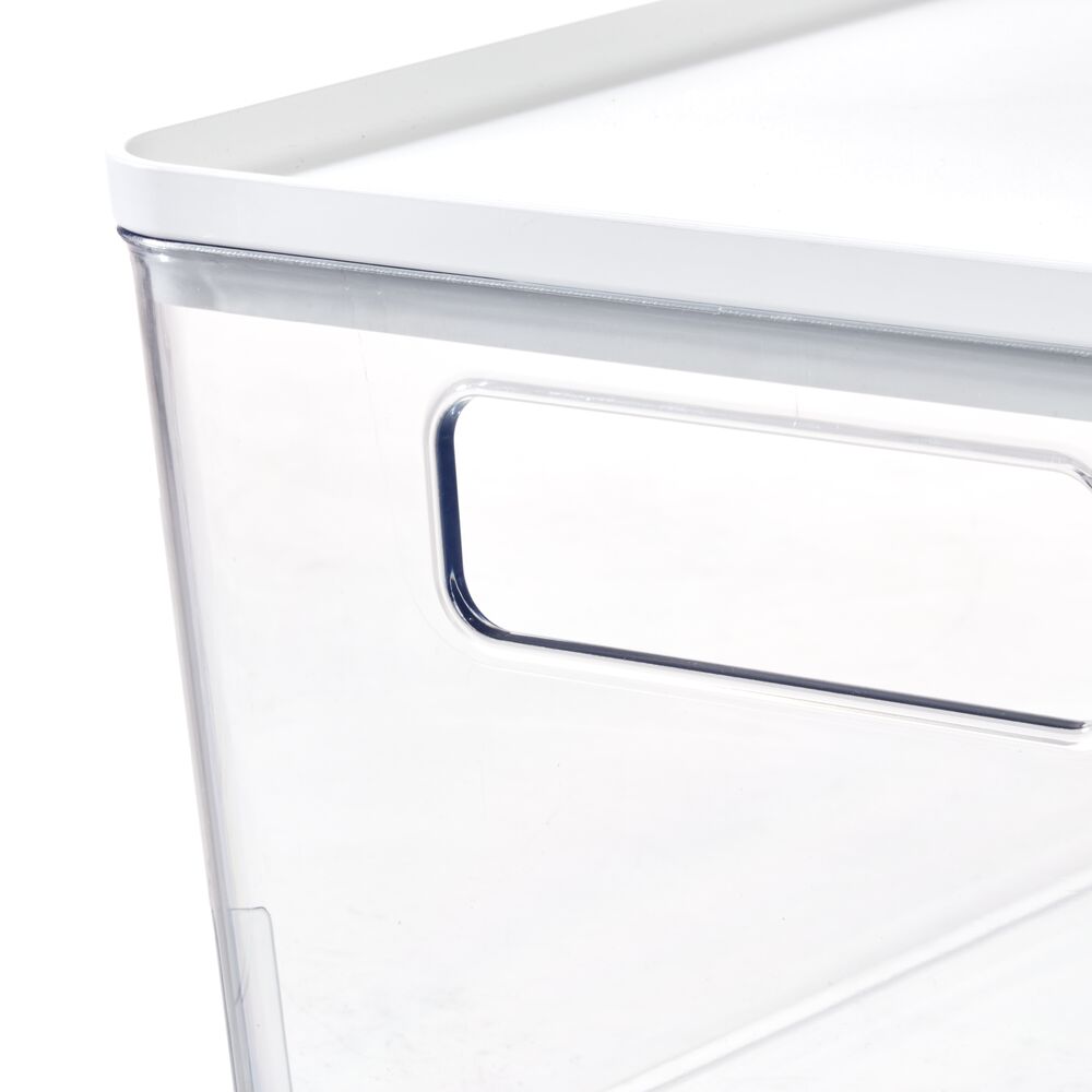 Aufbewahrungsbox "Clario Plus" - mit Deckel, stapelbar, klar