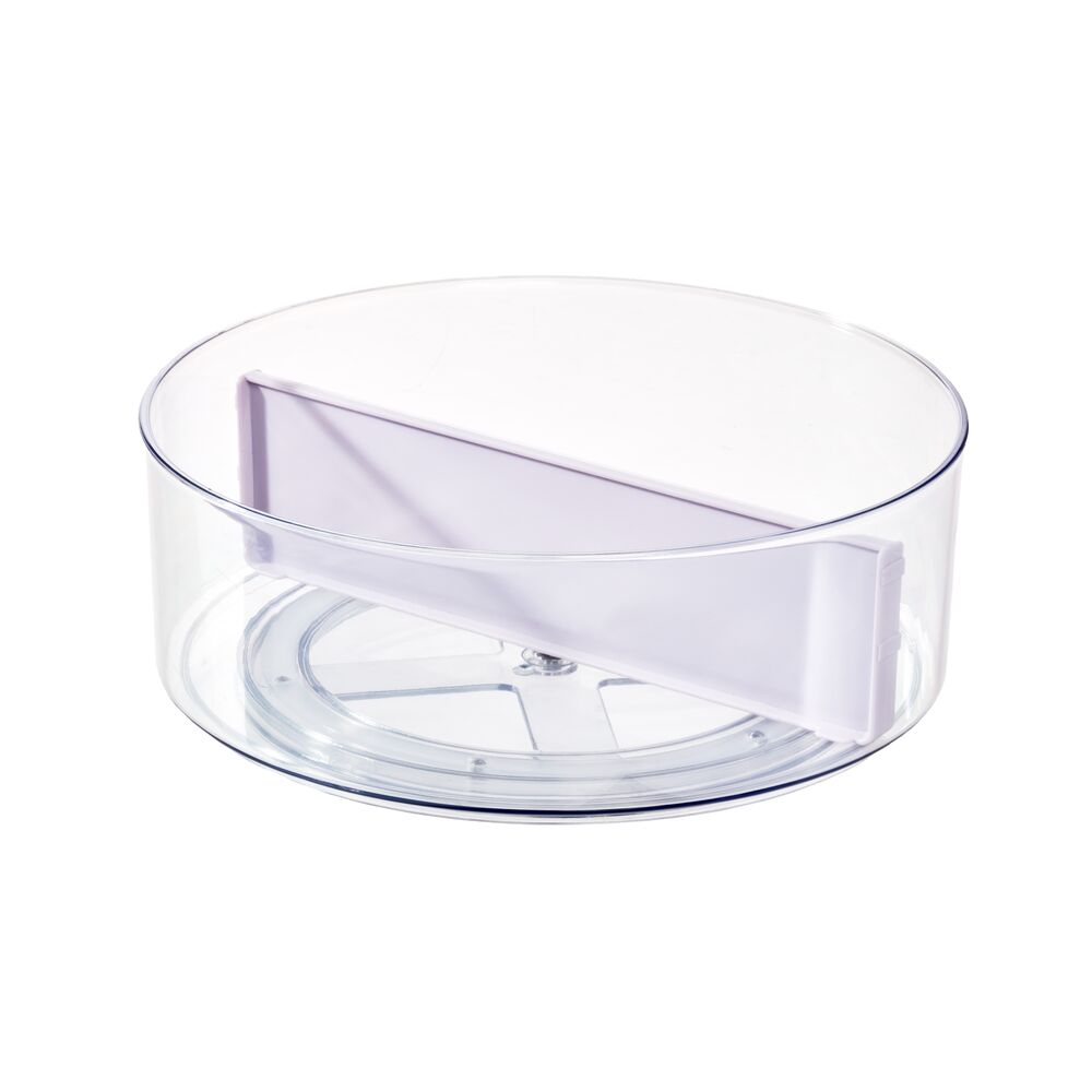 Dreh-Organizer "Circo" - mit herausnehmbarer Trennwand, klar