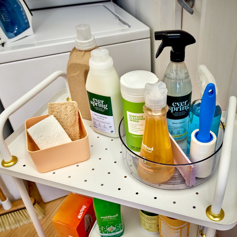 Dreh-Organizer "Circo" - mit herausnehmbarer Trennwand, klar