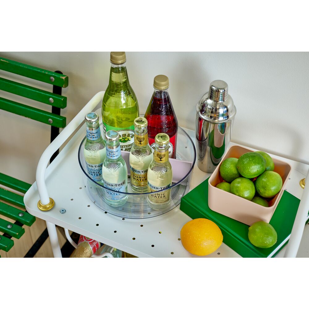 Dreh-Organizer "Circo" - mit herausnehmbarer Trennwand, klar