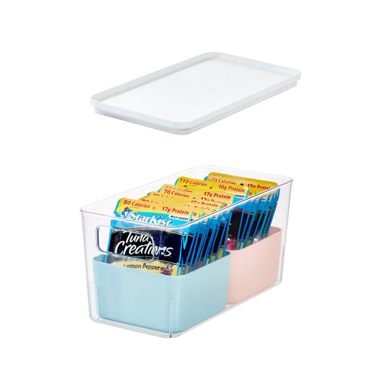 Aufbewahrungs-Set "Nestora-Duo" - 3-teilig, mit Deckeln, stapelbar