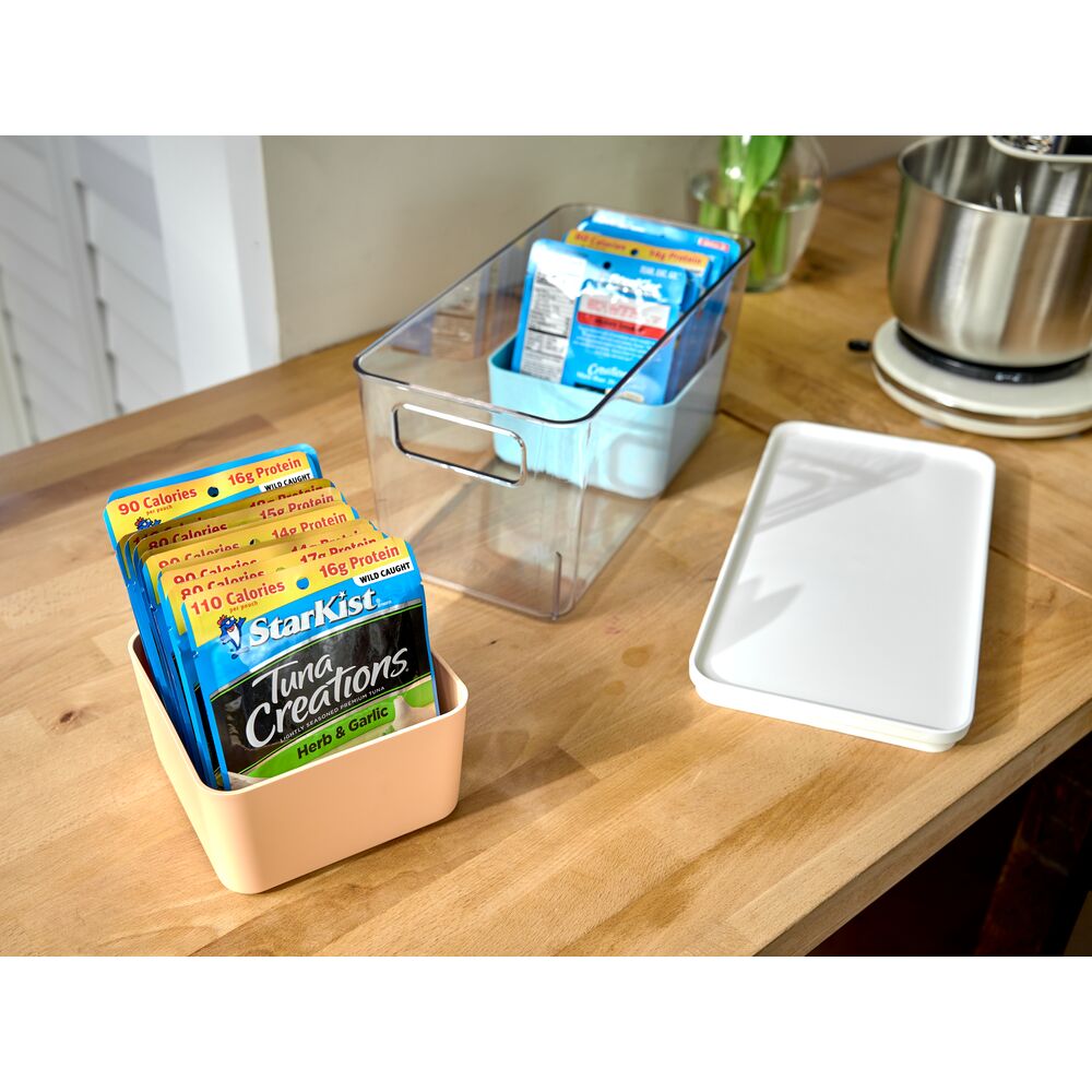 Aufbewahrungs-Set "Nestora-Duo" - 3-teilig, mit Deckeln, stapelbar