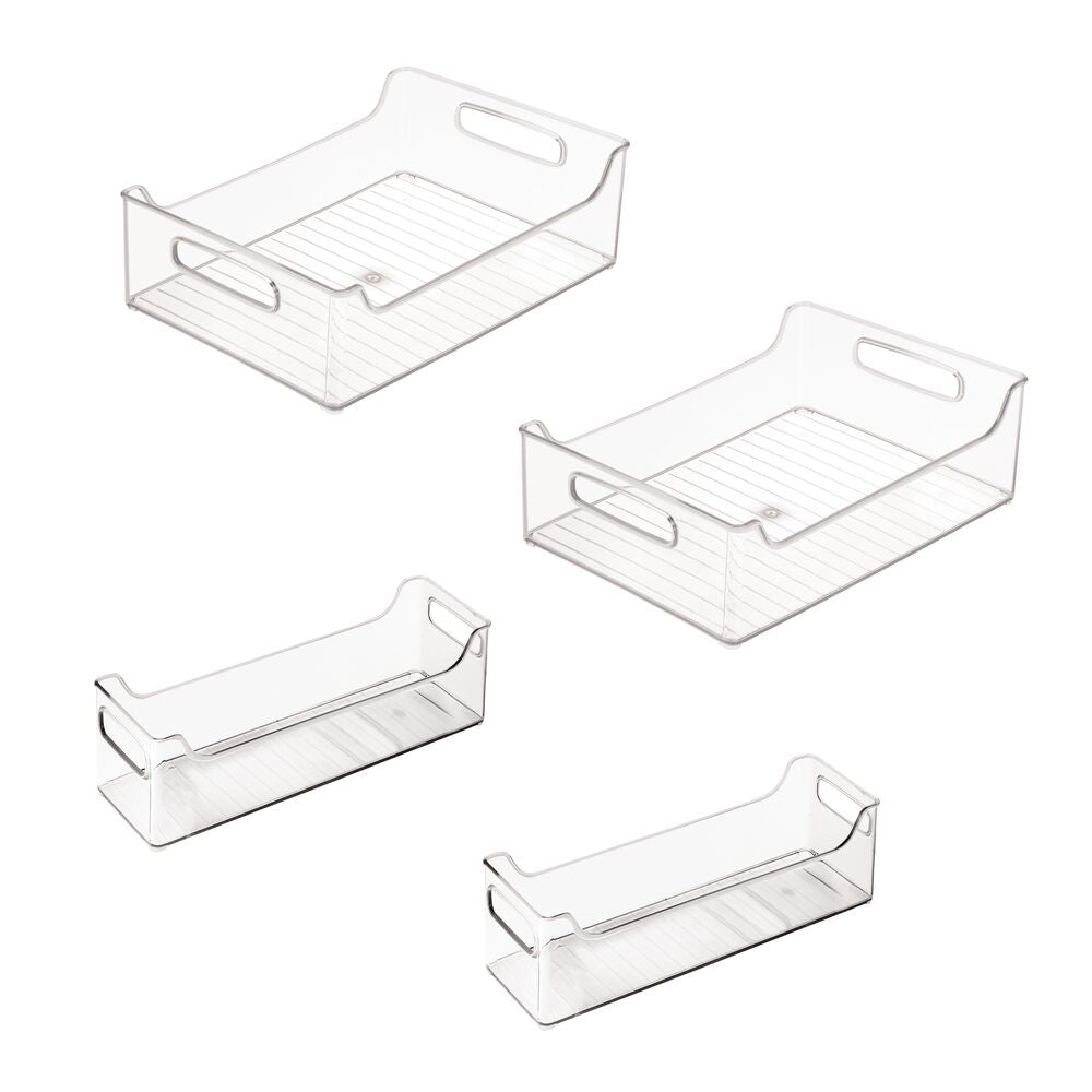 Kühlschrank-Organizer "Clario Quad" - 4-teilig, recycelt, klar