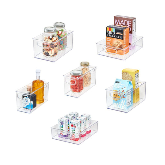 Organizer-Set "Linis Stack" - 6-teilig, stapelbar, klar