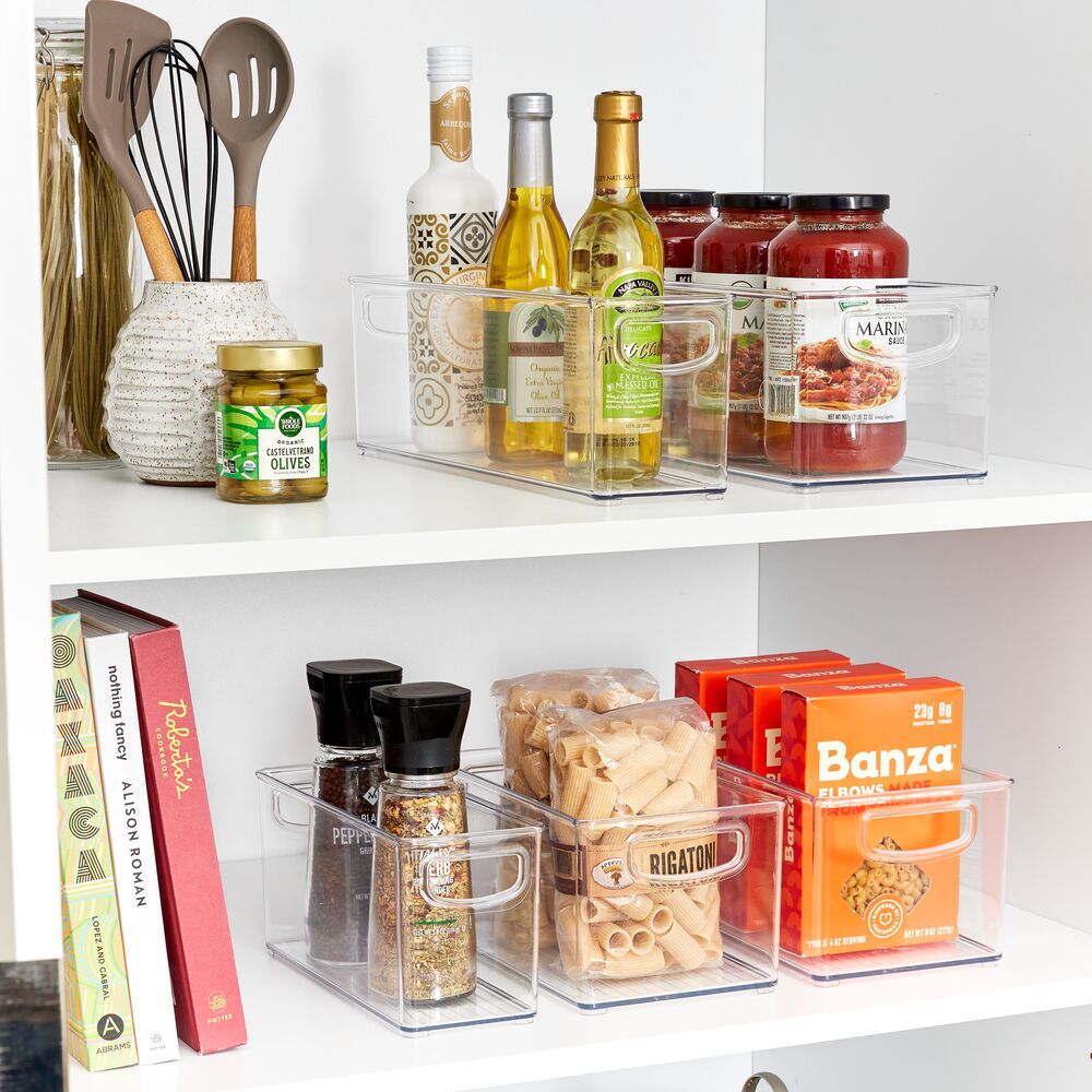 Organizer-Set „Clario Stack 5“ – stapelbar, klar, 5-teilig