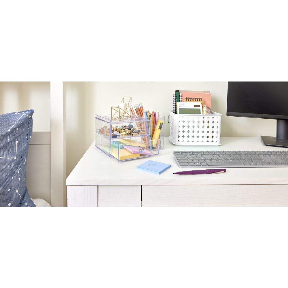 Organizer „Clario DuoSide“ – 2 Schubladen & Seitenfach, klar