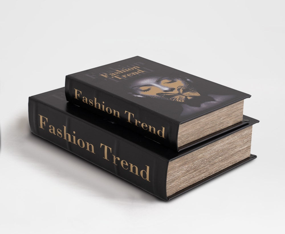 Noir Luxe - Buchboxen-Set in Schwarz & Gold (2-teilig)