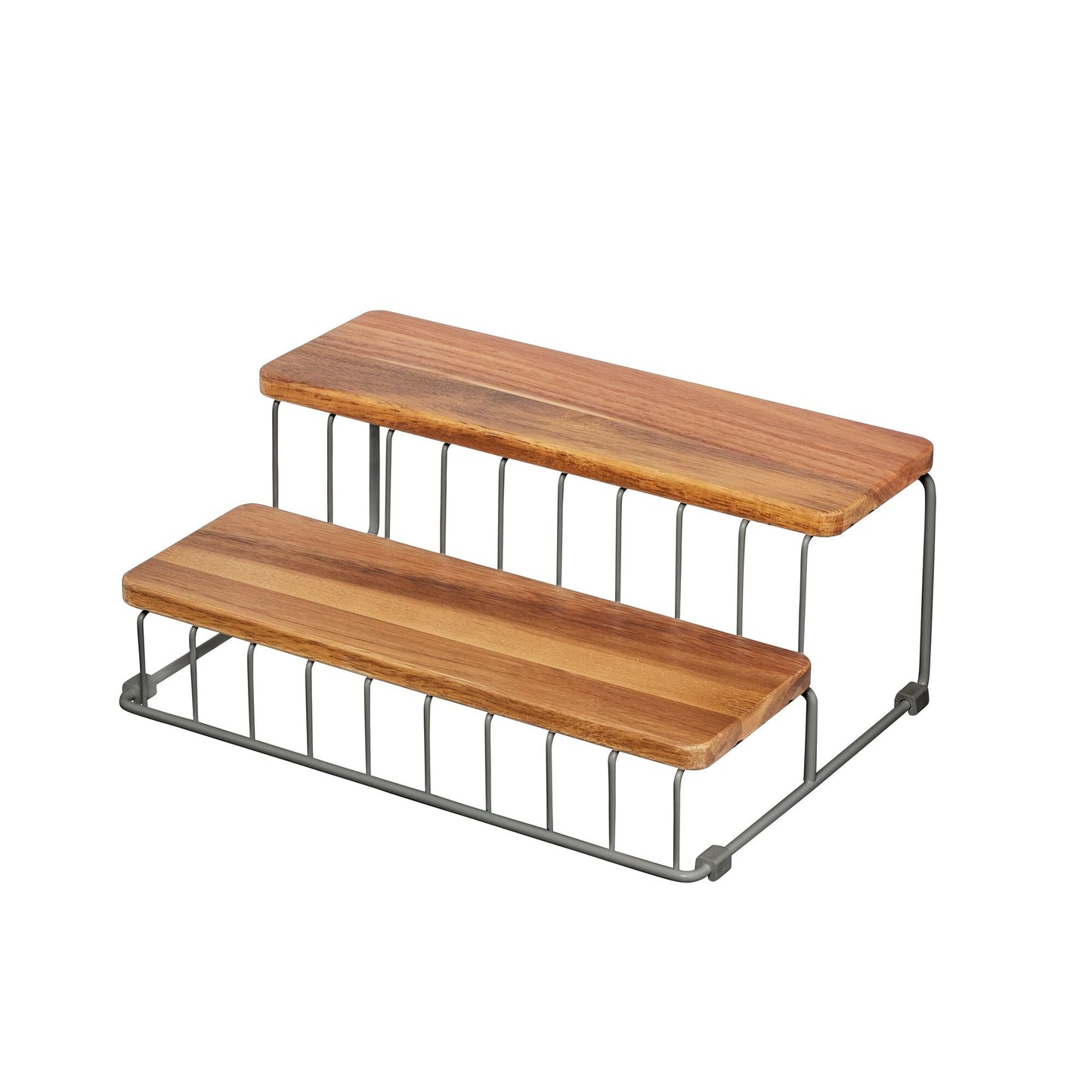 Organizer-Regal "Acero" - 2 Ebenen, Holz & Metall