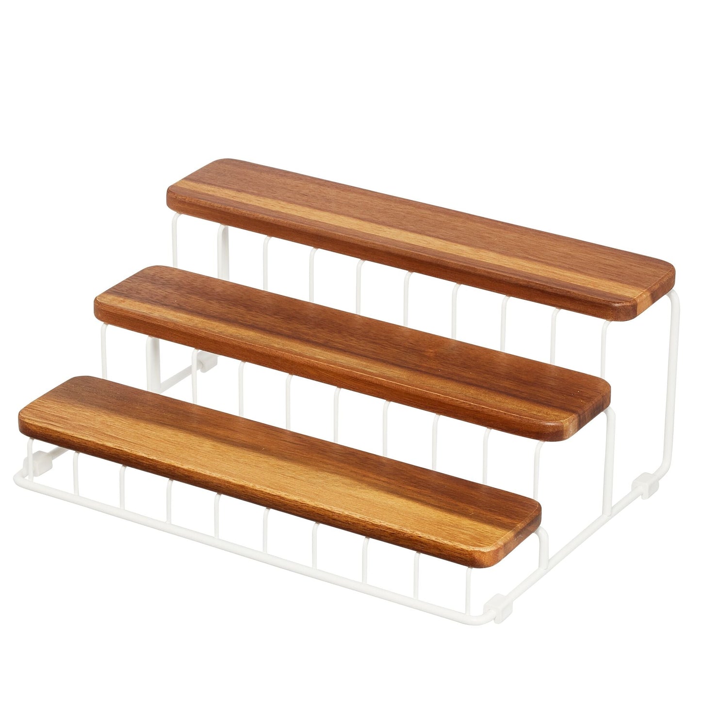 Organizer-Regal "Acero" - 2 Ebenen, Holz & Metall