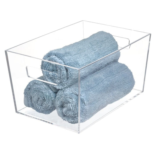 Aufbewahrungsbox "Clario Grande" - mit Griffen, klar