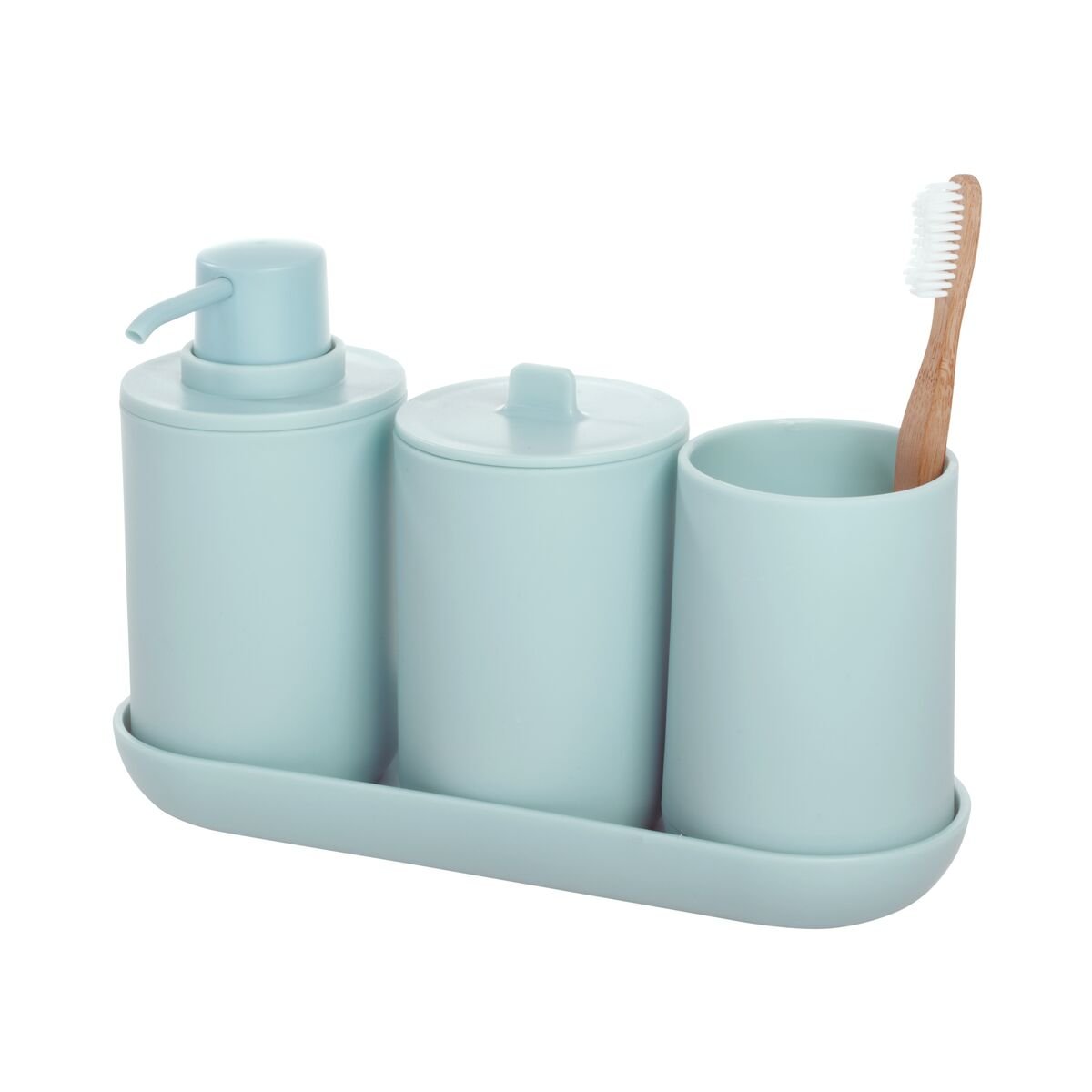 Badezimmer-Set „Cade“ – 4-teilig, schwarz, modern