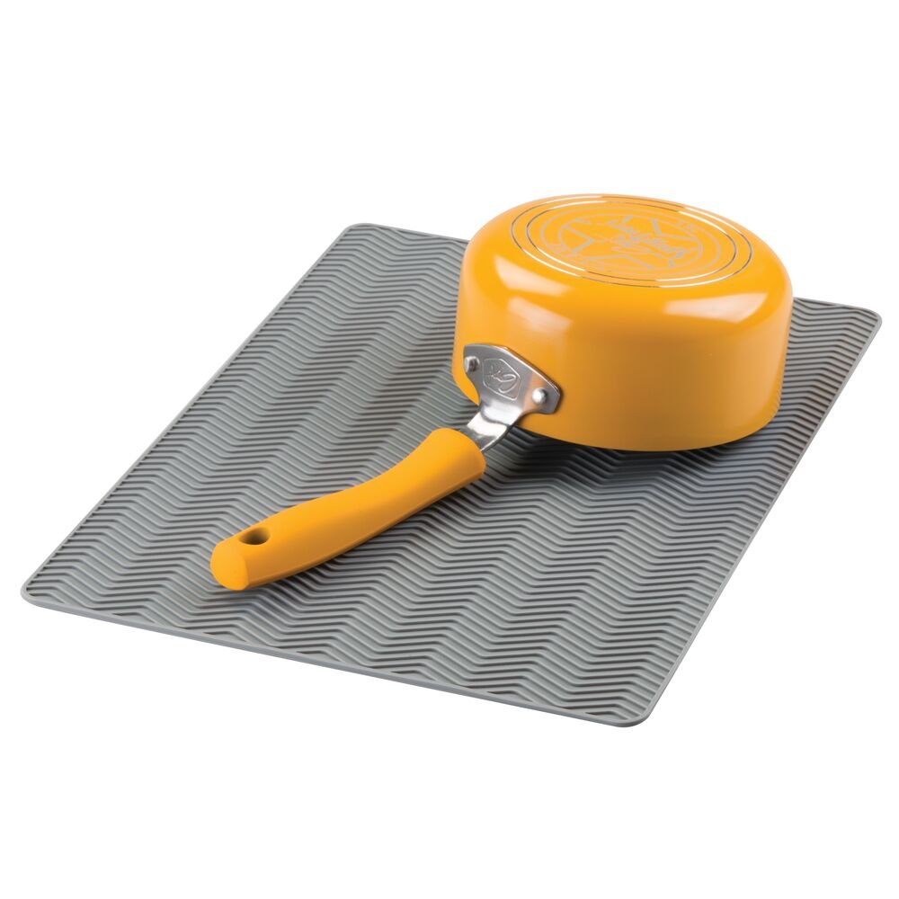 Trockenmatte "Viano" - rutschfest, hitzebeständig, grau