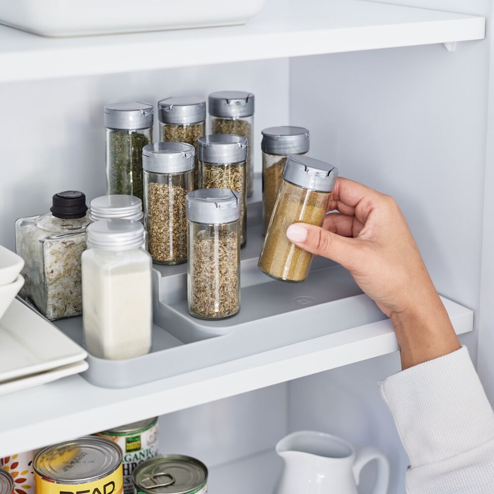 Küchen-Accessoire-Set "Ecolina" - aus recyceltem Kunststoff, grau