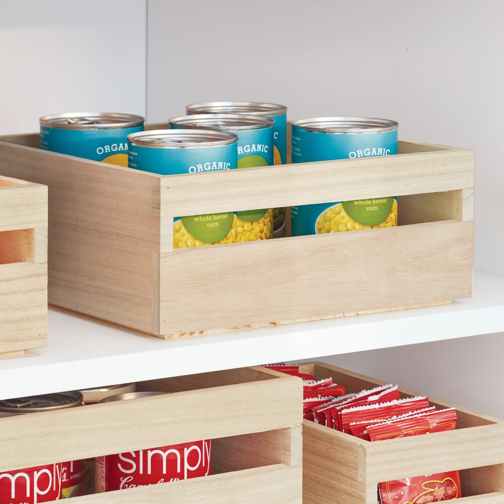 Holz-Aufbewahrungsbox "EvoWood Mini" - mit Griffen, nachhaltig