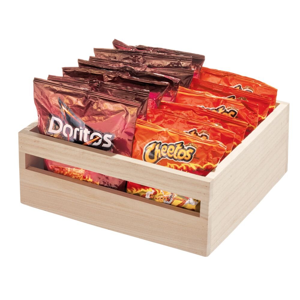 Holz-Aufbewahrungsbox "EvoWood Mini" - mit Griffen, nachhaltig