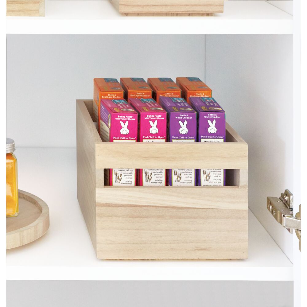 Holz-Aufbewahrungsbox "EvoWood Compact" - mit Griffen, nachhaltig