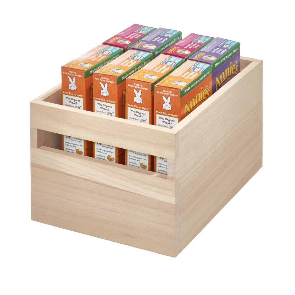 Holz-Aufbewahrungsbox "EvoWood Compact" - mit Griffen, nachhaltig