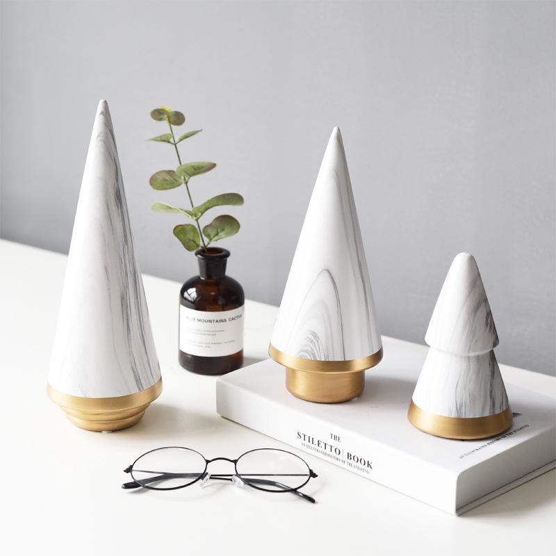 Keramik-Weihnachtsbäume „Aurora“ – Set aus 3