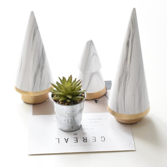 Keramik-Weihnachtsbäume „Aurora“ – Set aus 3