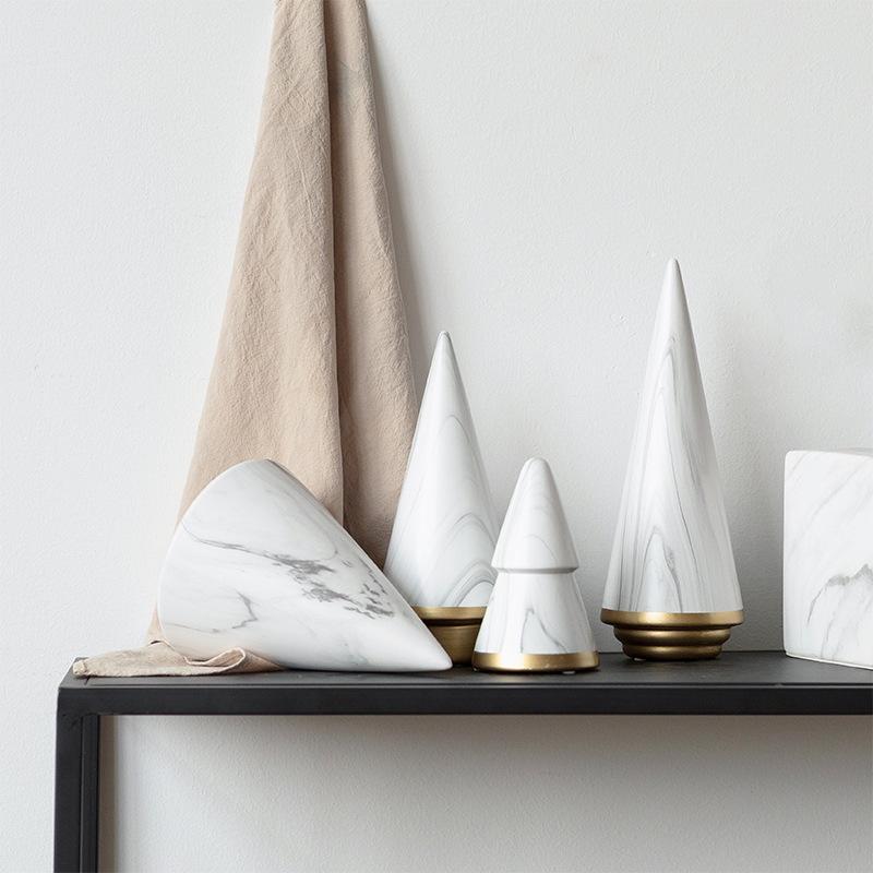 Keramik-Weihnachtsbäume „Aurora“ – Set aus 3