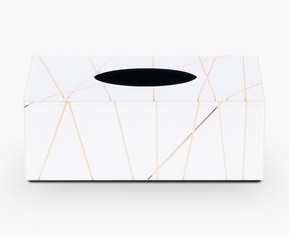 Marbela - Edle Taschentücherbox in Marmoroptik